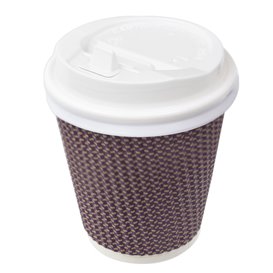 Tapa SIP de PS para Vaso Cartón Blanca Ø7,3cm (50 Uds)