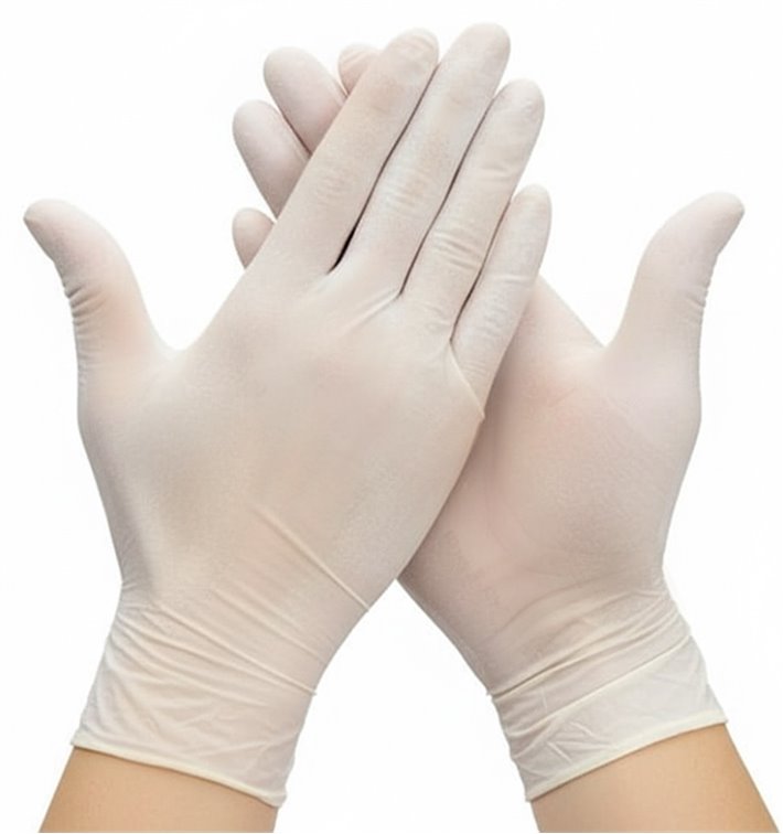 Guantes de Látex sin Talco Blanco Talla XL AQL 1.5 (1000 Uds)