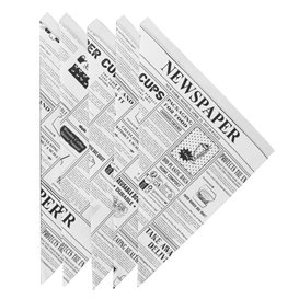 Cono de Papel Antigrasa Times 24,5cm 100g (1.600 Uds)