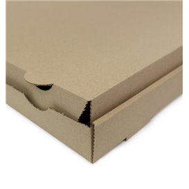 Caja de Cartón para Pizza Kraft 40x40x4cm (50 Uds) Caja de Cartón para Pizza Kraft 40x40x4cm (50 Uds)