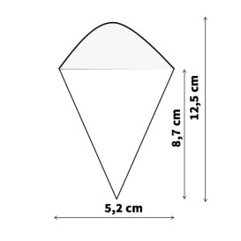 Cucurucho de Bambú 125mm (50 Uds)