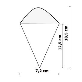 Cucurucho de Bambú 182mm (50 Uds)
