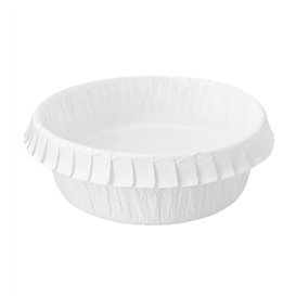 Molde Fornarina Horneable Blanco para Tartas 16x6cm (20 Uds)