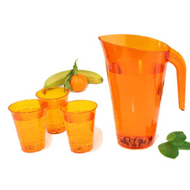 Jarra Plástico Naranja Reutilizable 1.500 ml (1 Unidad)