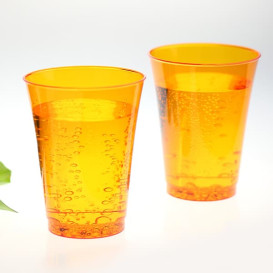 Vaso Inyectado Naranja 230 ml (10 Uds)