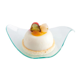 Plato Degustacion Triangular con Asa Trans. 8cm (720 Unidades)