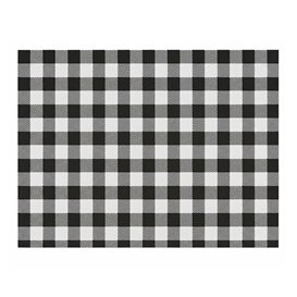 Mantel Individual de Papel "Vichy" Negro 28x40,5cm 80g/m² (500 Uds)