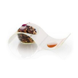 Plato Degustacion Plastico Ola 9,5x4,2cm (50 Uds)
