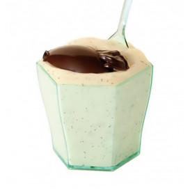 Vaso de Plastico Hexagonal Degustacion Verde Transp. (24 Uds)