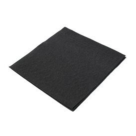 Servilleta Airlaid Negro 40x40cm (50 Uds)