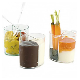 Vaso de Plastico Doble Catering Degustacion Transp. 60ml (40 Uds)