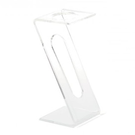 Stand de Plastico para Copas 1 Hueco Transp. 
