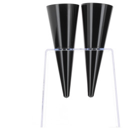 Stand de Plastico para Copas 2 Huecos Transp. (2 Uds)