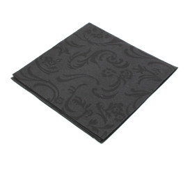 Servilleta Damascato Airlaid Negro 40x40cm (50 Uds)