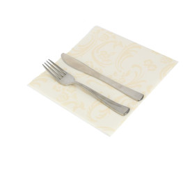 Servilleta Damascato Airlaid Crema 40x40cm 