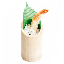 Vaso de Bambu Degustacion Truncado 5x9cm (10 Uds)