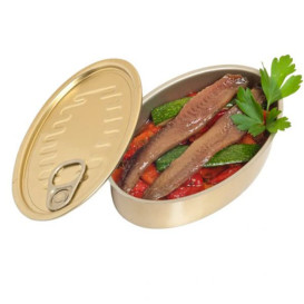 Lata de Sardinas Aluminio 120ml 112x70x30mm 