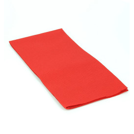 Servilleta Papel 1/8 40x40cm Rojo Punta-Punta (50 Uds)