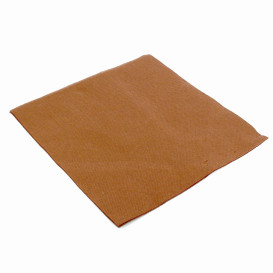 Servilleta Papel 40x40cm Marron Punta- Punta (50 Uds)