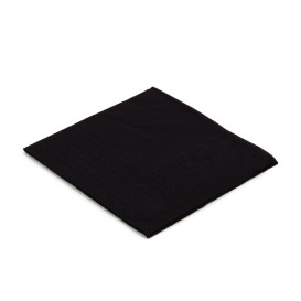 Servilleta de Papel Cocktail 20x20cm Negra (100 Uds)