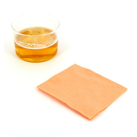 Servilleta de Papel Cocktail 20x20cm Salmon (100 Uds)
