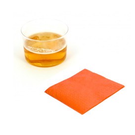 Servilleta de Papel Cocktail 20x20cm Naranja (3.000 Uds)