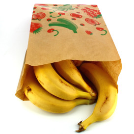 Bolsa Kraft para Fruta 18+10x32cm (100 Uds)