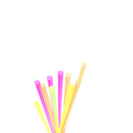 Pajita Recta para Bebidas Ø8mm 70cm (25 Uds)