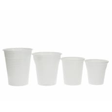 Vaso de Plastico PP Blanco 200 ml (100 Unidades)