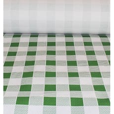 Mantel de Papel Rollo Cuadros Verdes 1x100m. 40g (1 Ud)