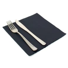 Servilleta de Papel Negro 2C Punta-Punta 33x33cm (50 Uds)