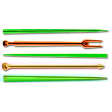 Pick de Plastico Snack Stick Multicolor 90 mm (1650 Uds)