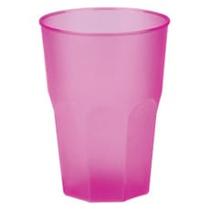 Vaso de Plastico "Frost" Fucsia PP 350ml (20 Uds)