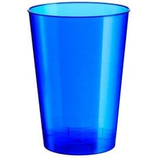 Vaso de Plastico Moon Azul Pearl PS 230ml (50 Uds)