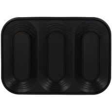 Bandeja de Plastico PP "X-Table" 3C Negro 330x230mm (2 Uds)