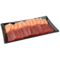 Bandeja Plastico Rectangular Negra 12x22cm (50 Uds)