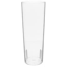 Vaso Tubo de Plastico Cristal PS 330 ml (10 Uds)