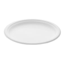 Plato Caña de Azucar Blanco Ø260mm (50 Uds)