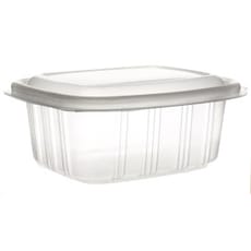 Tarrina Tapa Alta Bisagra PP 370ml (50 Uds)