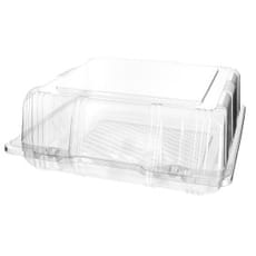 Envase Tapa Bisagra para Respotería PET 20x20x8cm (220 Uds)