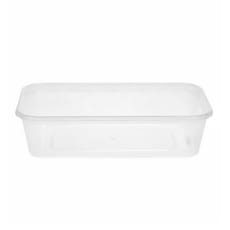 Tarrina Plastico Rectangular PP 500 ml (50 Uds)