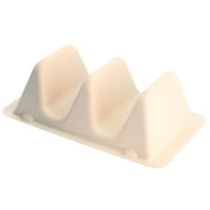 Soporte de Caña de Azucar para Tacos 18x11x5cm (75 Uds)