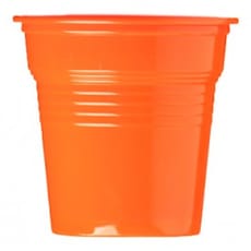 Vaso de Plástico PS Naranja 80ml Ø5,7cm (50 Uds)