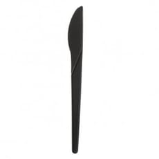 Cuchillo Compostable CPLA Negro 17,2 cm (50 Uds)