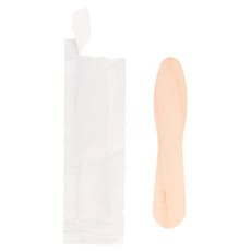 Cucharilla de Madera para Helados Enfundada 75mm (600 Uds)