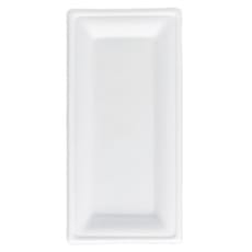 Bandeja Caña de Azucar Bagazo Blanco 25,5x12,7 cm (50 Uds)