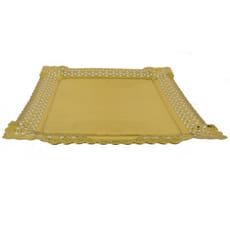 Bandeja de Carton Blonda Dorada 18x25 cm (100 Uds)