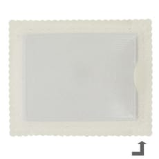 Bandeja de Carton Blonda Blanca 18x25 cm (50 Uds)