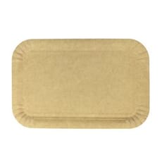 Bandeja de Carton Rectangular Kraft 12x19 cm (100 Uds)