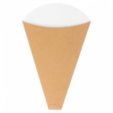Cono Kraft "Crêpes" 12x2,5x19cm 300g/m2 (100 Uds)